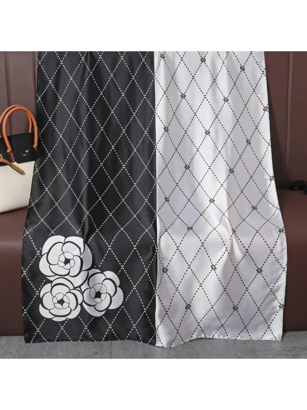 Silk Feel Scarf Shawl Wrap for Women | Soft Large Square Beach Cover-Up